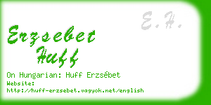 erzsebet huff business card