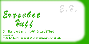 erzsebet huff business card